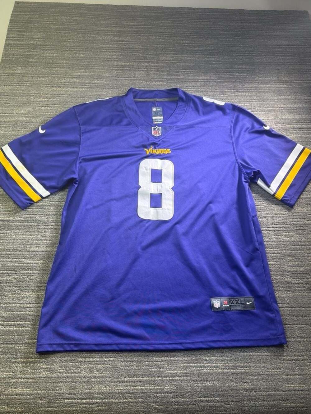 Nike NFL Minnesota Vikings Kirk Cousins #8 On Field Jersey Purple XXL